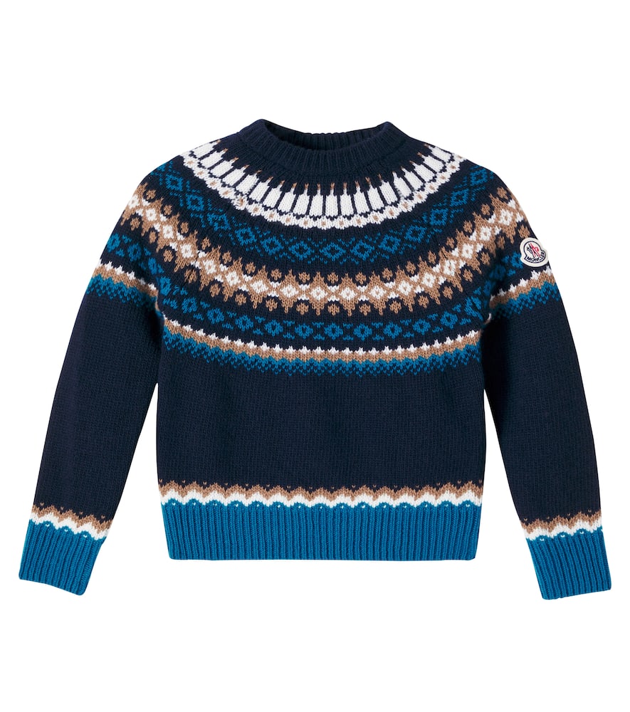 Свитер из чистой шерсти с интарсией Moncler Enfant, Blue Navy
Свитер из чистой шерсти с интарсией Moncler Enfant, Blue Navy