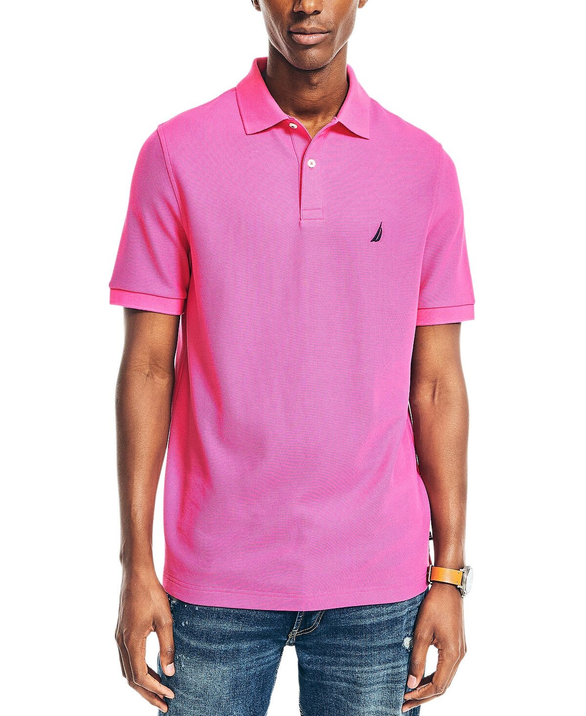 Мужская рубашка-поло классического кроя, изготовленная из экологически чистых материалов Nautica
Мужская рубашка-поло классического кроя, изготовленная из экологически чистых материалов Nautica