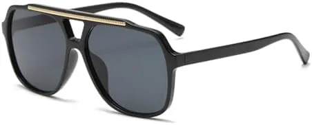 Солнцезащитные очки в стиле ретро 2027 года с двойным лучом, дизайн «Океанская простыня», защита от УФ-излучения, простой повседневный стиль MTZJH, Black Black
Солнцезащитные очки в стиле ретро 2027 года с двойным лучом, дизайн «Океанская простыня», защита от УФ-излучения, простой повседневный стиль MTZJH, Black Black