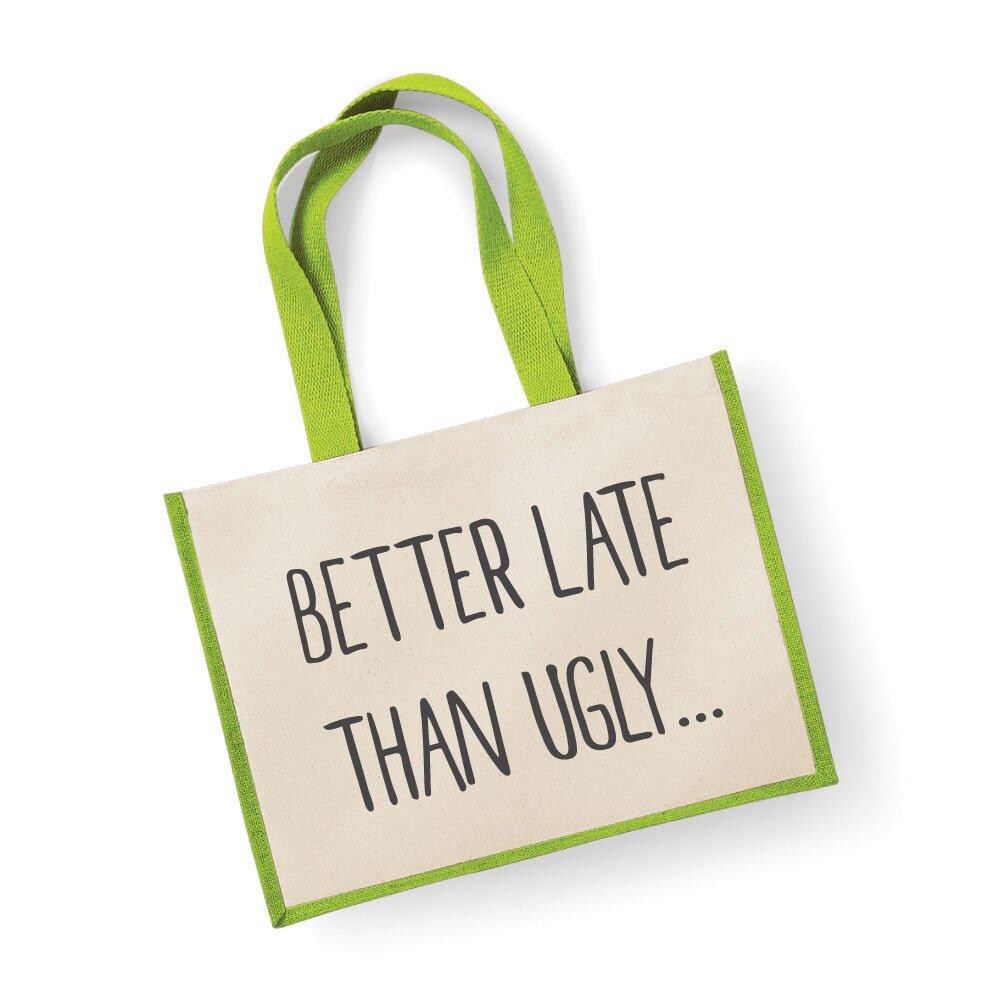 Большая джутовая сумка Лучше поздно, чем уродливая зеленая 60 SECOND MAKEOVER, зеленый
Большая джутовая сумка Лучше поздно, чем уродливая зеленая 60 SECOND MAKEOVER, зеленый