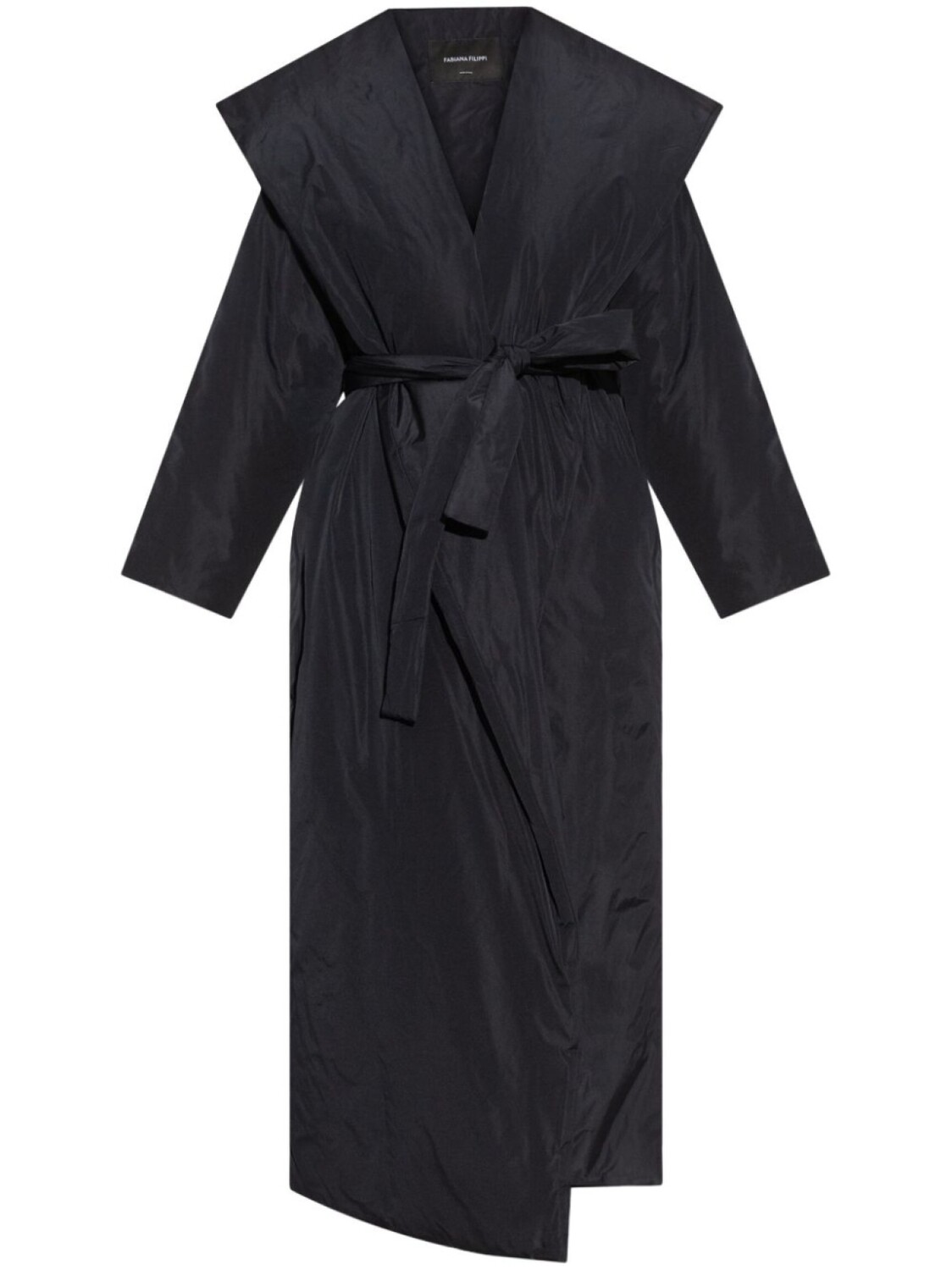 Fabiana Filippi двубортное пальто с поясом, синий 
Fabiana Filippi двубортное пальто с поясом, синий