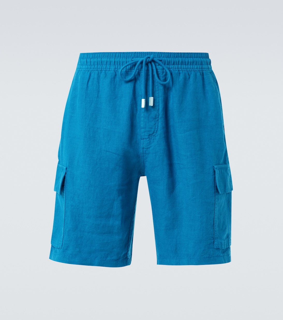 Байе льняные карго-шорты Vilebrequin, Peacock 
Байе льняные карго-шорты Vilebrequin, Peacock