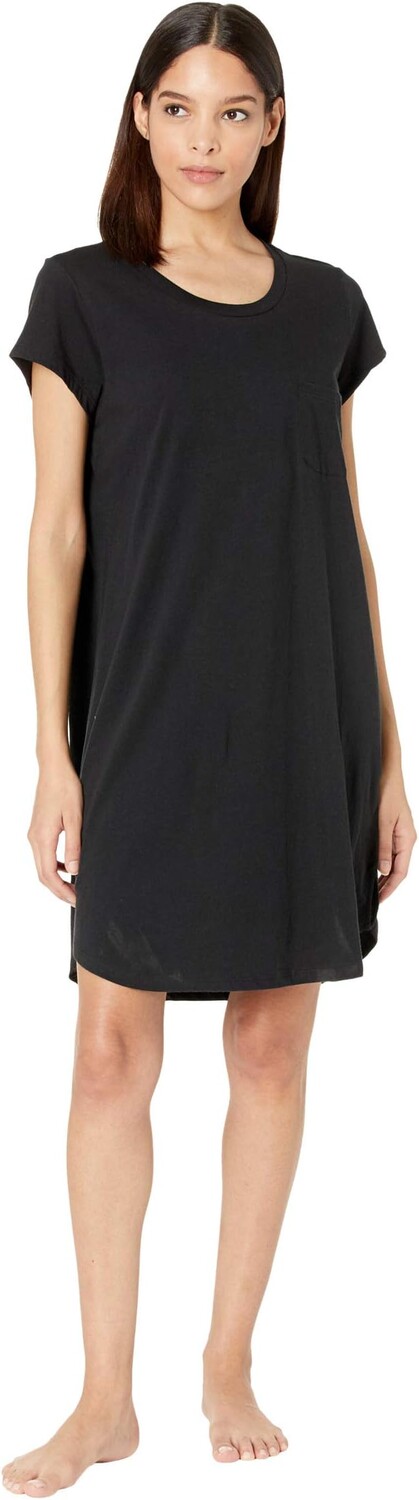 Ночная рубашка Carissa из органического хлопка пима Skin, черный 
Ночная рубашка Carissa из органического хлопка пима Skin, черный