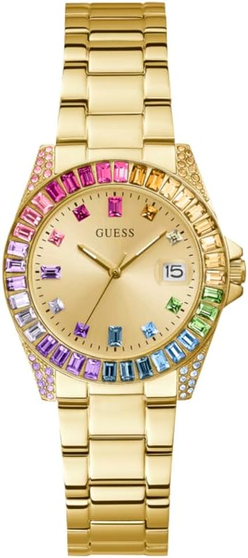 GUESS Gold-Tone Multicolored аналоговые часы
GUESS Gold-Tone Multicolored аналоговые часы