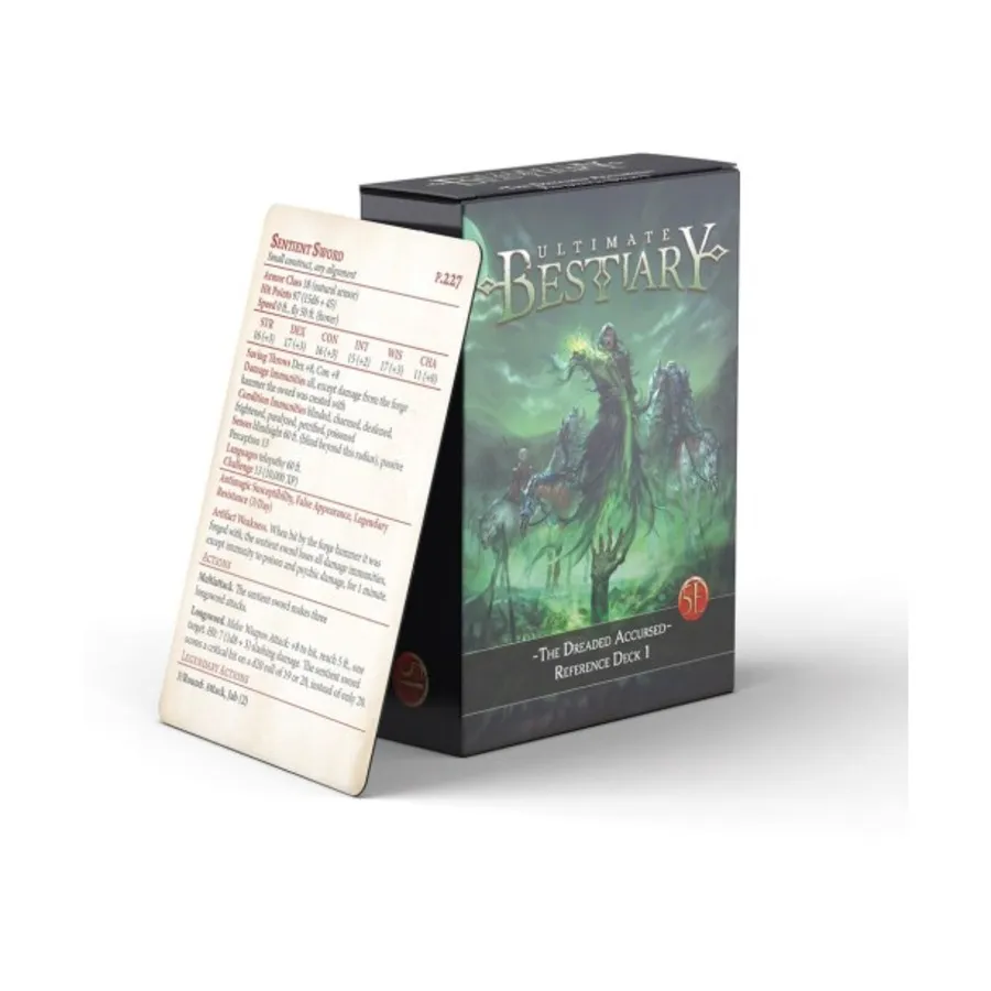 Бокс-сет Dreaded Accursed - Monster Reference Deck #1, Game Master's Toolbox (5e)
Бокс-сет Dreaded Accursed - Monster Reference Deck #1, Game Master's Toolbox (5e)