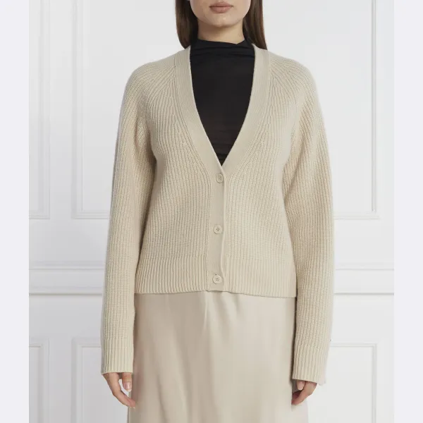 Шерстяной кардиган обычного кроя Calvin Klein, бежевый
Шерстяной кардиган обычного кроя Calvin Klein, бежевый