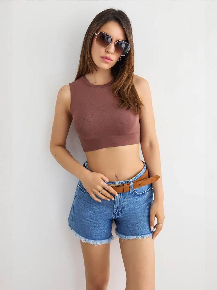 Топ Hiccup, каштаново-коричневый
Топ Hiccup, каштаново-коричневый