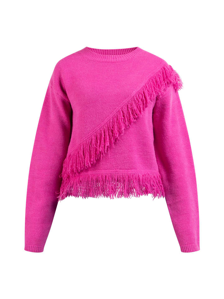 Женский вязаный свитер розового цвета IZIA
Женский вязаный свитер розового цвета IZIA