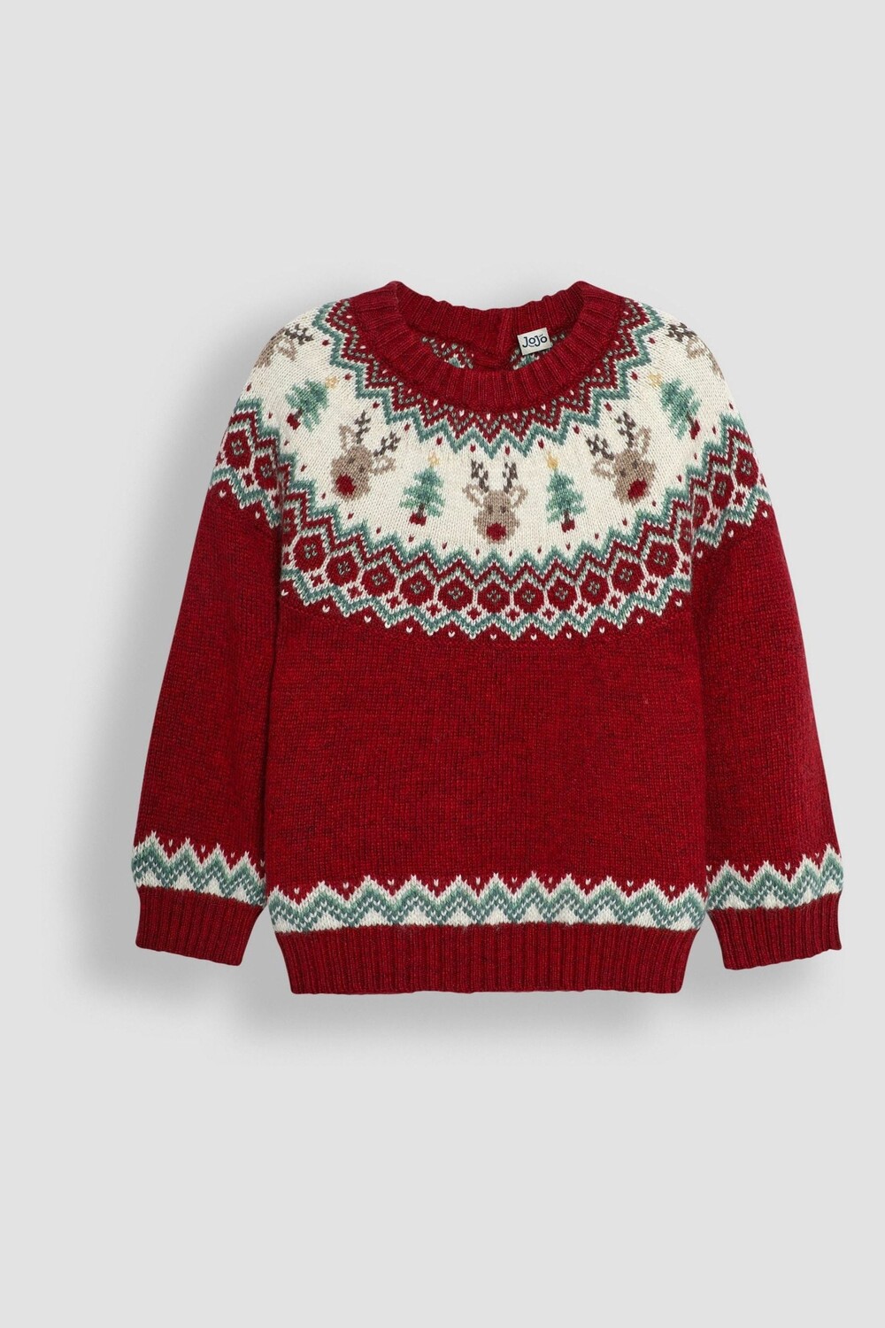 Рождественский джемпер с оленями в стиле Фэр Айл Jojo Maman Bébé, красный
Рождественский джемпер с оленями в стиле Фэр Айл Jojo Maman Bébé, красный