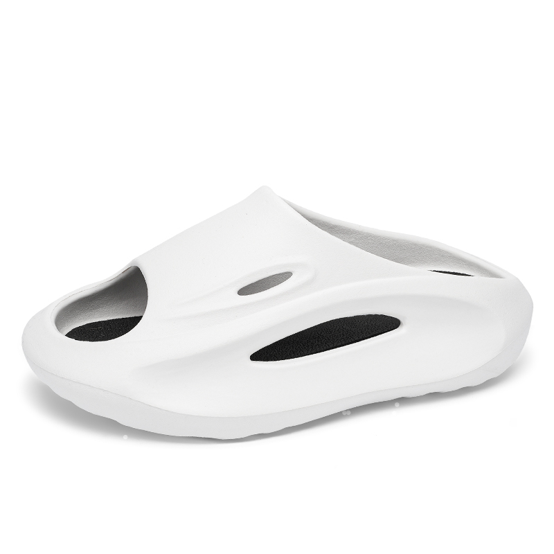 Мужские тапочки-слайды, устойчивые к истиранию и запаху LONGYING, White Gray 
Мужские тапочки-слайды, устойчивые к истиранию и запаху LONGYING, White Gray