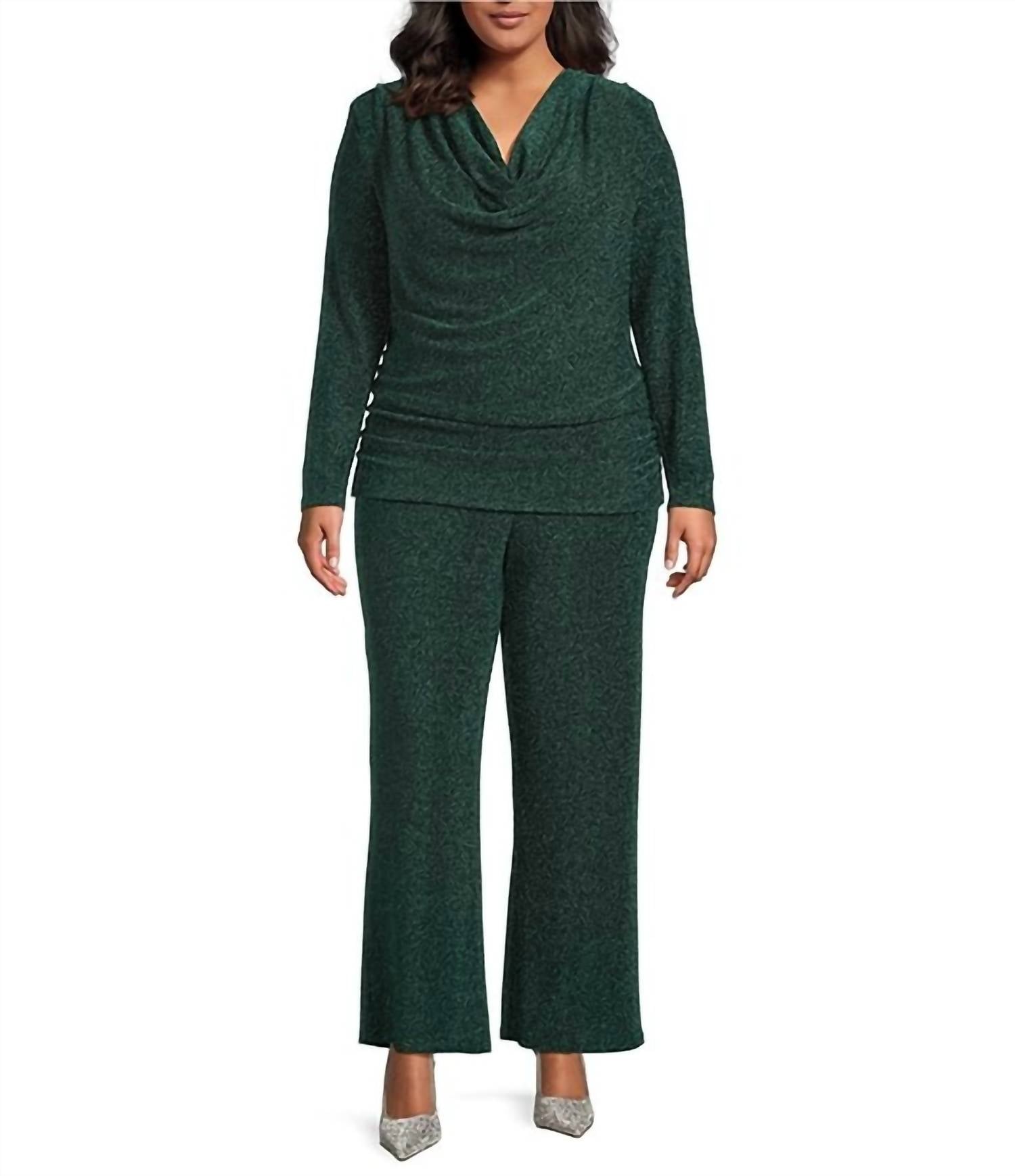 SKIES ARE BLUE Топ с длинными рукавами и воротником-хомутом из металлизированной люрексовой ткани, темно-зеленого цвета
SKIES ARE BLUE Топ с длинными рукавами и воротником-хомутом из металлизированной люрексовой ткани, темно-зеленого цвета