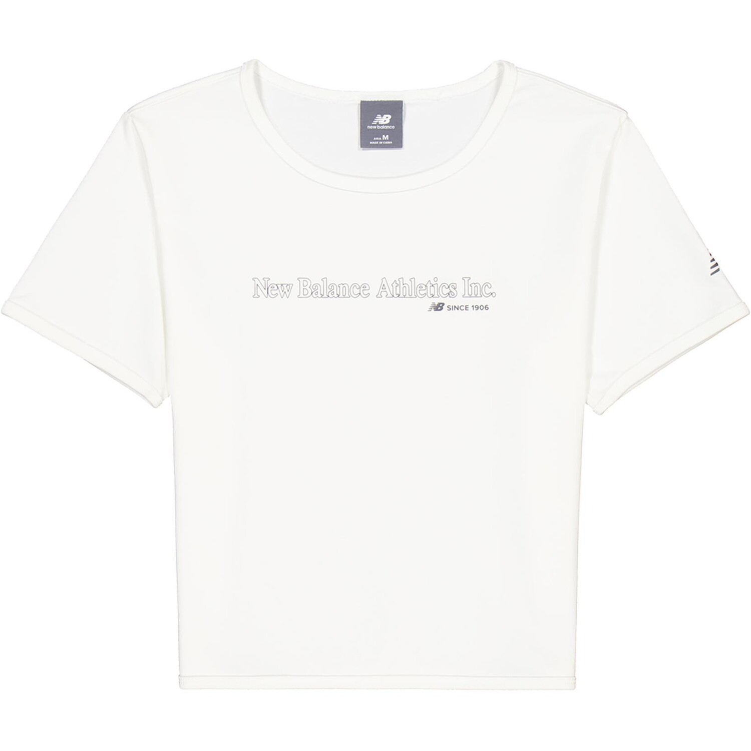 Футболка женская цвета слоновой кости New Balance
Футболка женская цвета слоновой кости New Balance