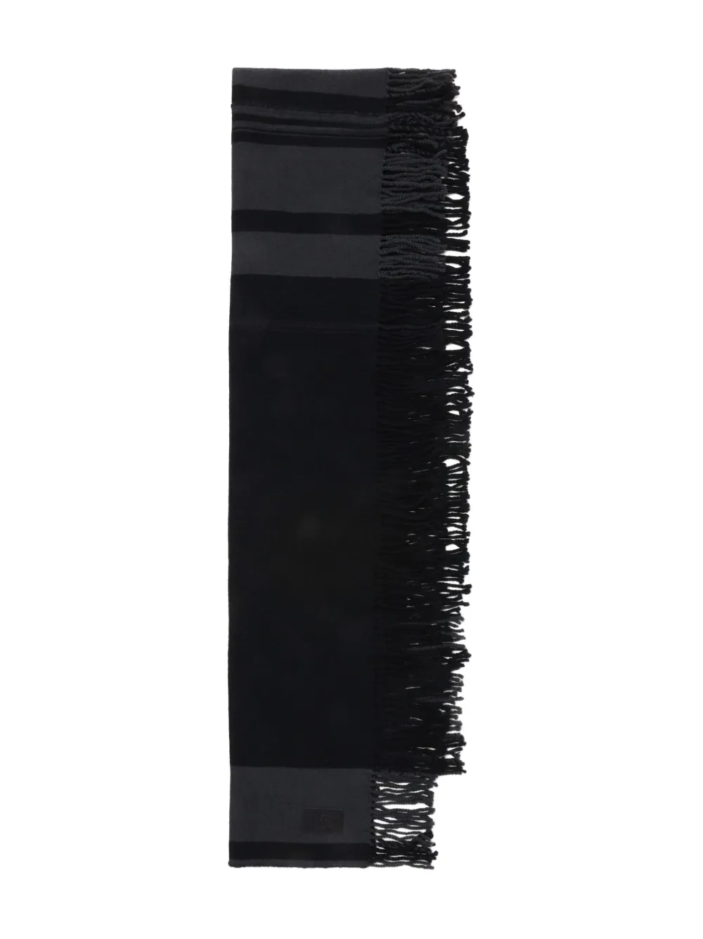 Шарф с бахромой и полосками Y's, черный
Шарф с бахромой и полосками Y's, черный