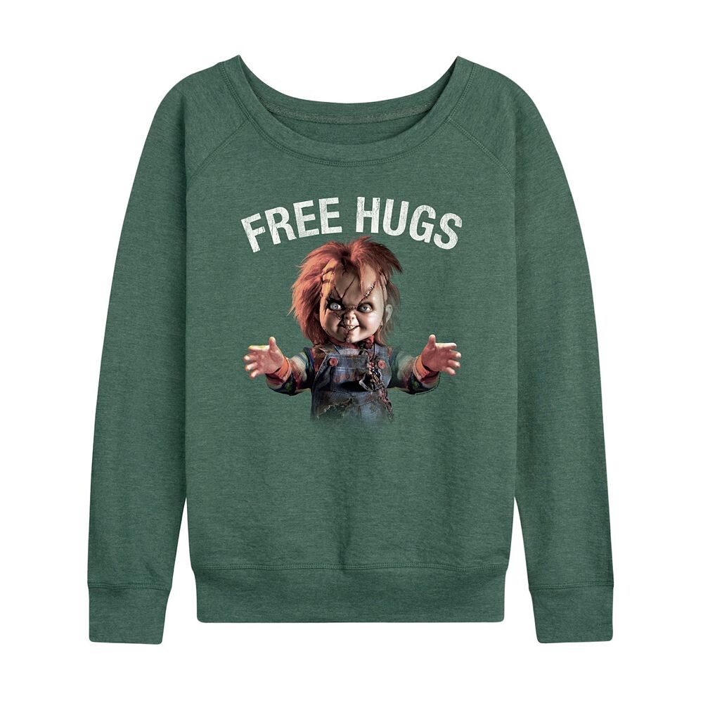 Женский легкий свитшот из френч терри Chucky Free Hugs Licensed Character, цвет Heather Green
Женский легкий свитшот из френч терри Chucky Free Hugs Licensed Character, цвет Heather Green