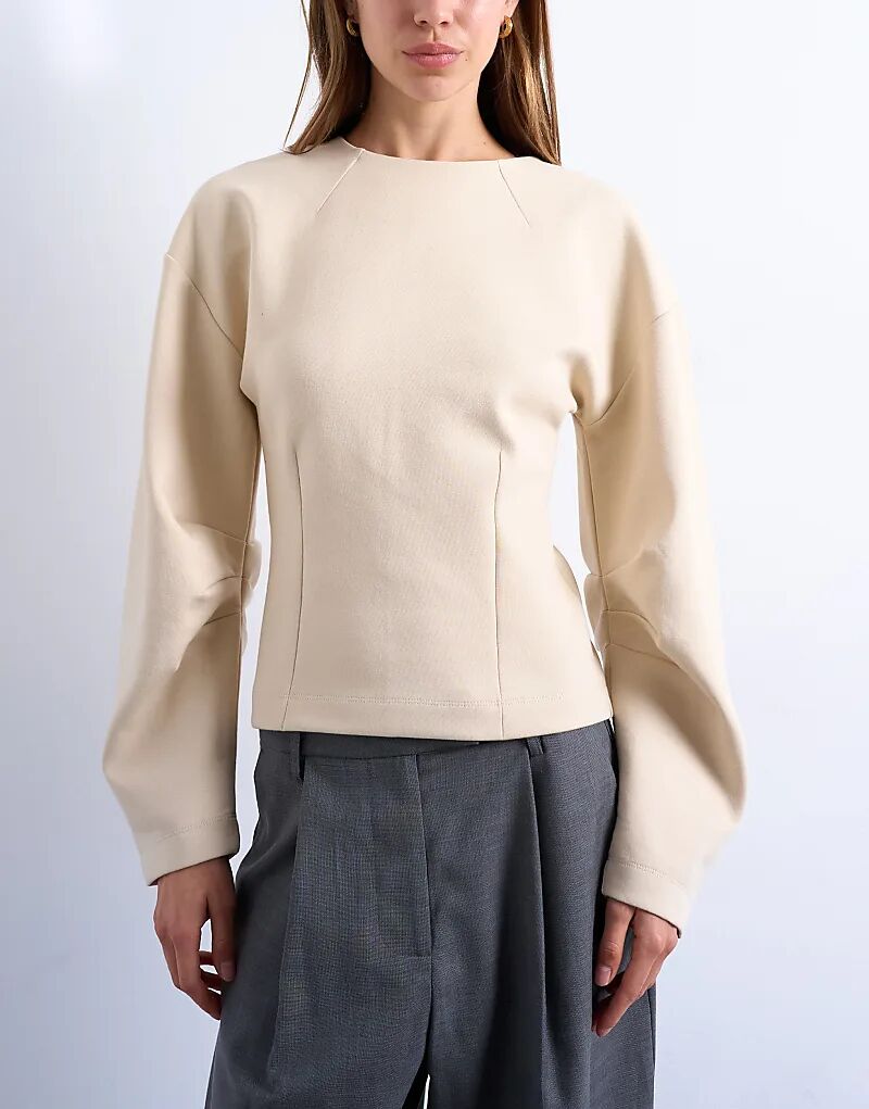 Свитшот Topshop Interlock Cinch с рукавами-бананами цвета экрю
Свитшот Topshop Interlock Cinch с рукавами-бананами цвета экрю