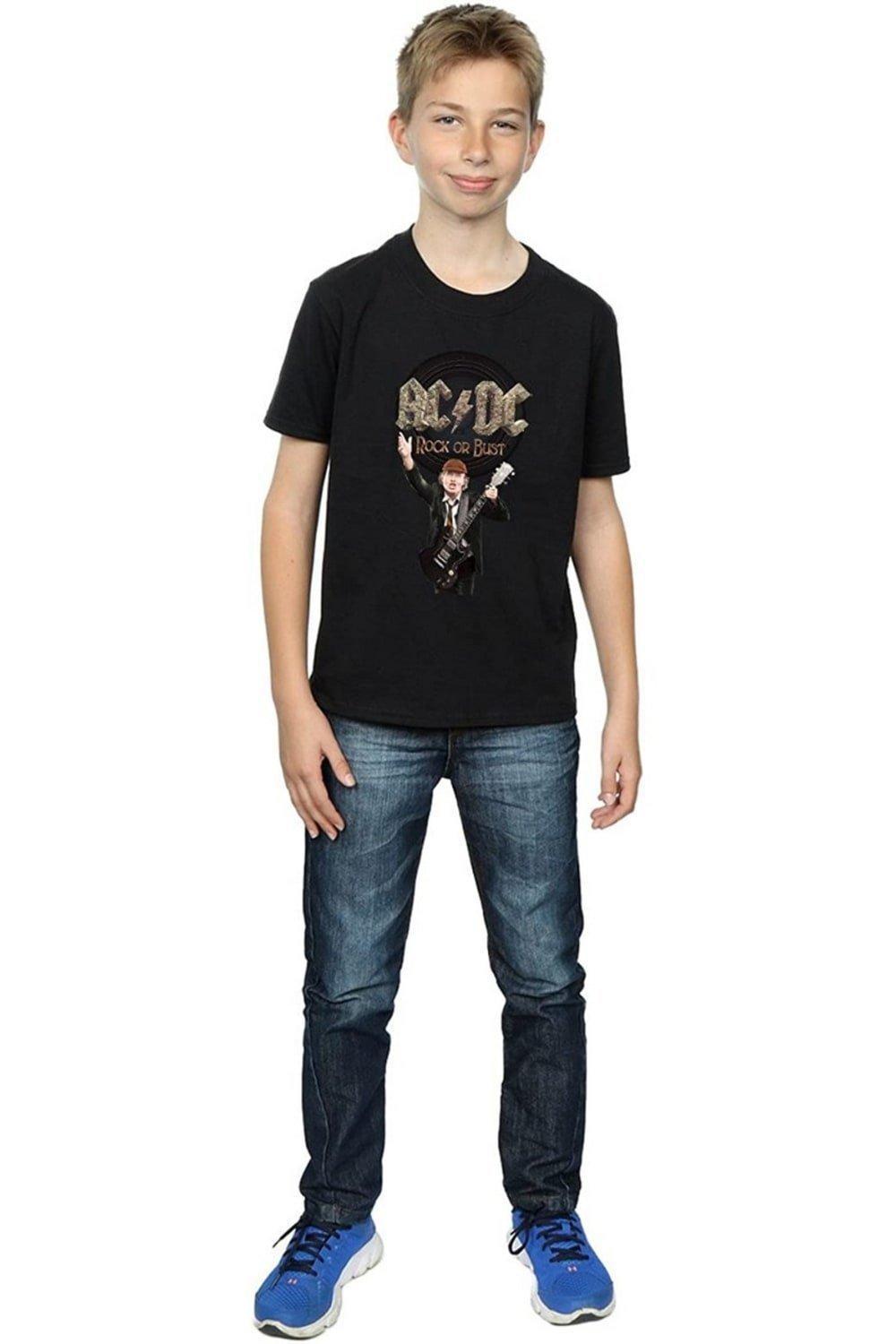Хлопковая футболка Rock Or Bust Angus Young AC/DC, черный
Хлопковая футболка Rock Or Bust Angus Young AC/DC, черный