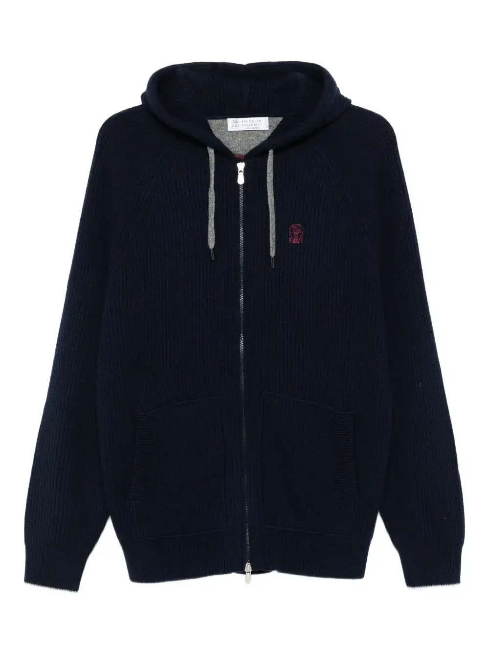 Кардиган на молнии с капюшоном Brunello Cucinelli, синий
Кардиган на молнии с капюшоном Brunello Cucinelli, синий