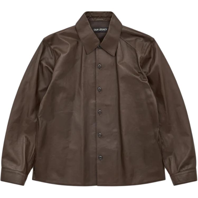 Кожаная рубашка-куртка Our Legacy, tan
Кожаная рубашка-куртка Our Legacy, tan