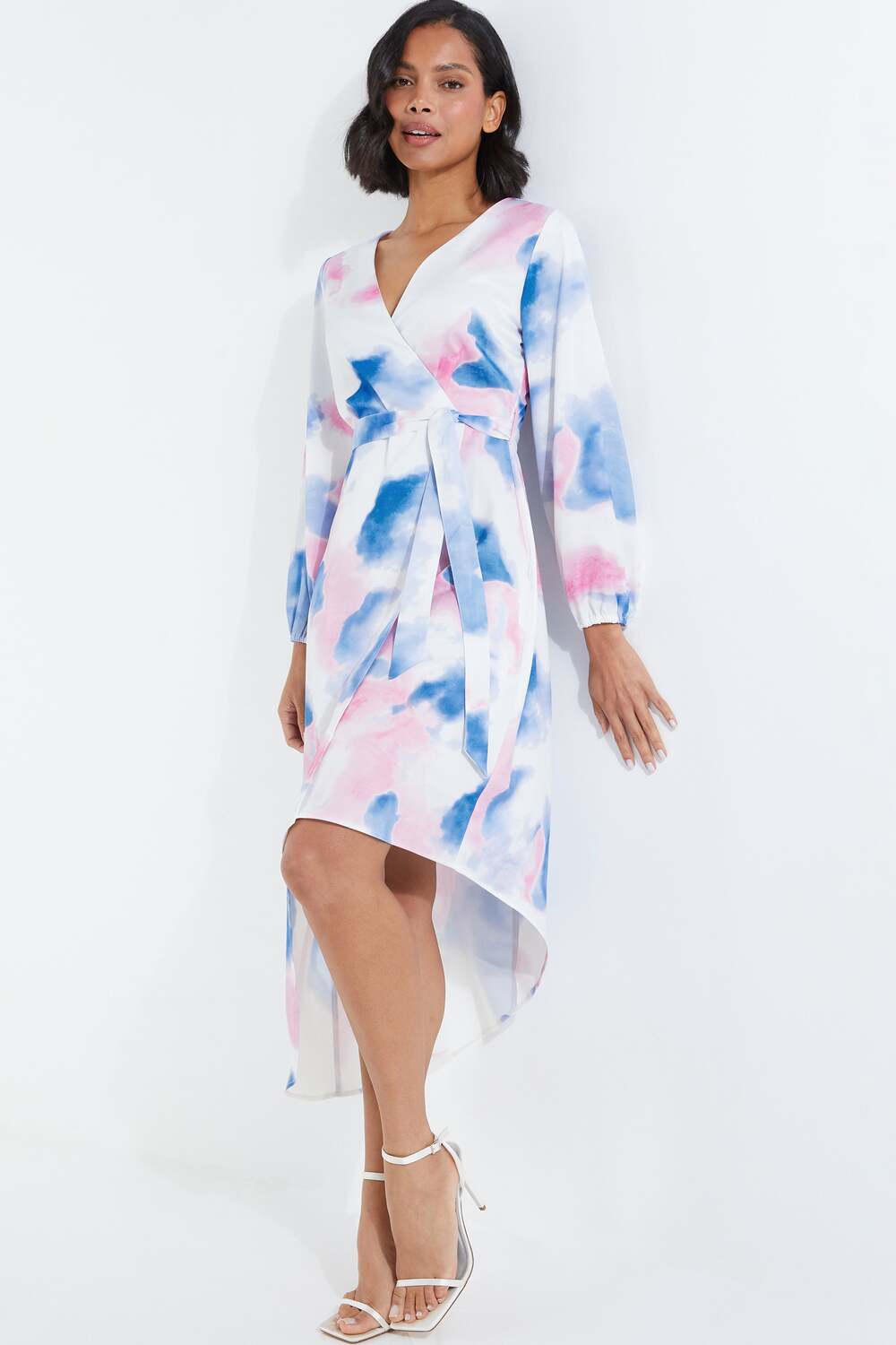 Женское атласное асимметричное платье с запахом Quiz, мультиколор
Женское атласное асимметричное платье с запахом Quiz, мультиколор