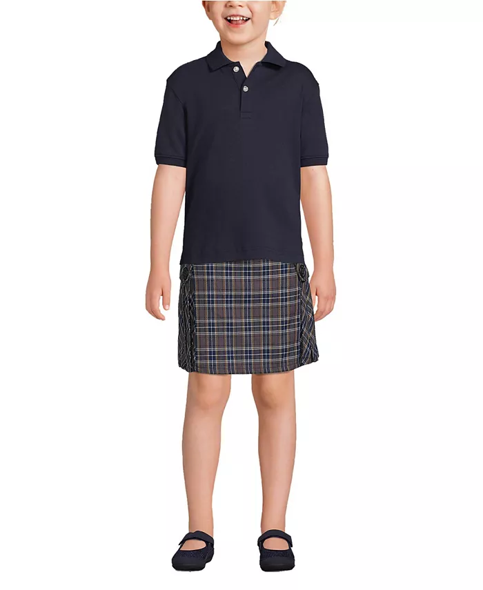 Детская поло с коротким рукавом из интерлока Lands' End, синий
Детская поло с коротким рукавом из интерлока Lands' End, синий