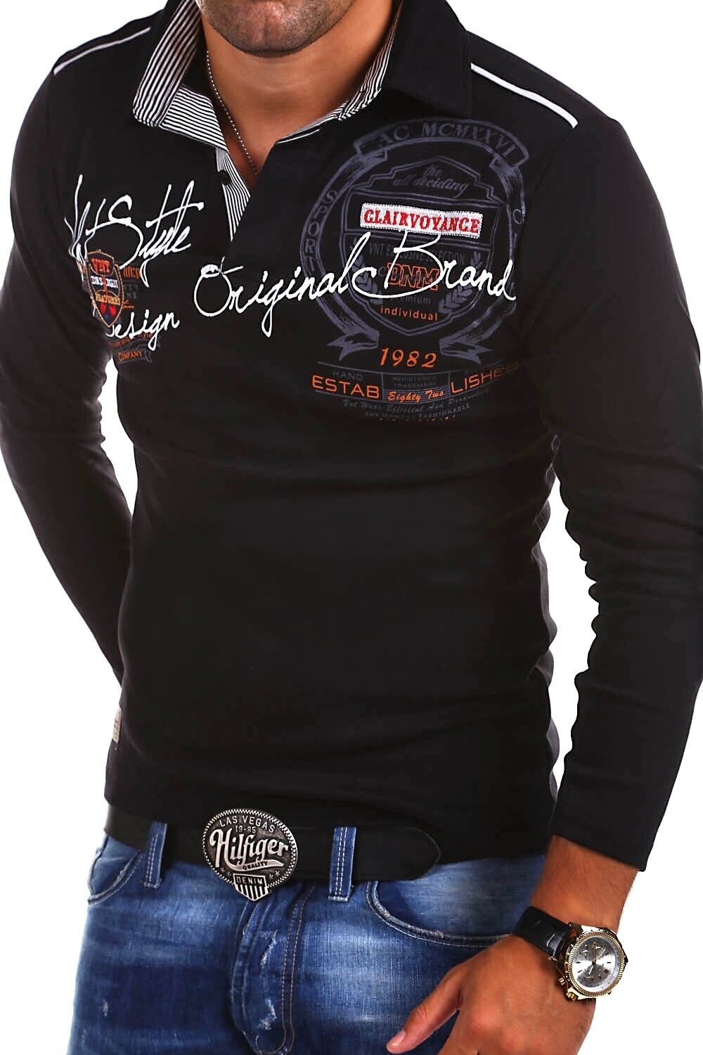 Поло behype Langarmshirt Ambition, черный
Поло behype Langarmshirt Ambition, черный