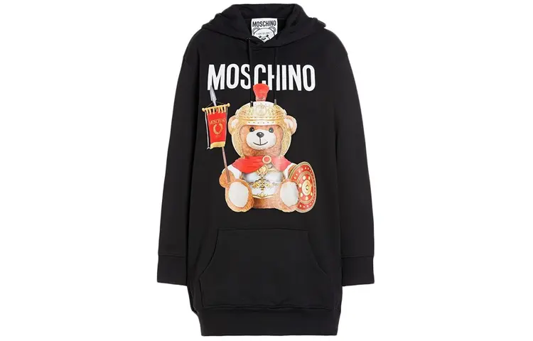 Женское черное платье с длинными рукавами MOSCHINO
Женское черное платье с длинными рукавами MOSCHINO