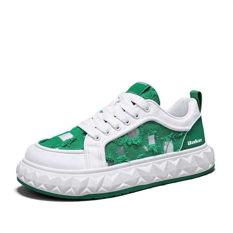 BAKE Износостойкие легкие дышащие лоу-топы для скейтборда мужские бело-зеленые, цвет White Green
BAKE Износостойкие легкие дышащие лоу-топы для скейтборда мужские бело-зеленые, цвет White Green