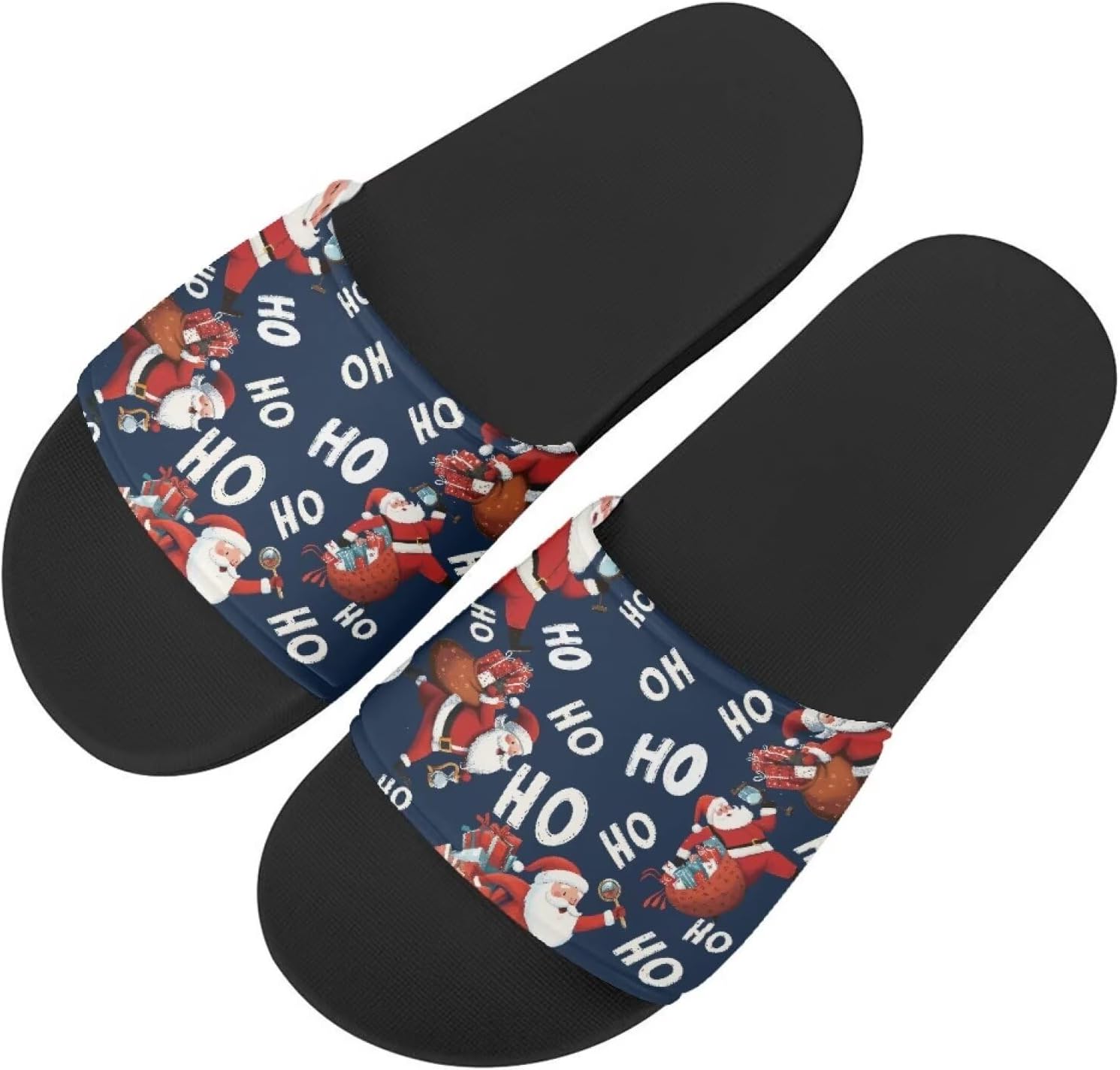 Тапочки Howilath с оригинальным узором для женщин и мужчин, нескользящие шлепанцы с одной лямкой, открытый носок, мягкая подошва, плоские сандалии, Christmas Santa Ho Ho Ho
Тапочки Howilath с оригинальным узором для женщин и мужчин, нескользящие шлепанцы с одной лямкой, открытый носок, мягкая подошва, плоские сандалии, Christmas Santa Ho Ho Ho