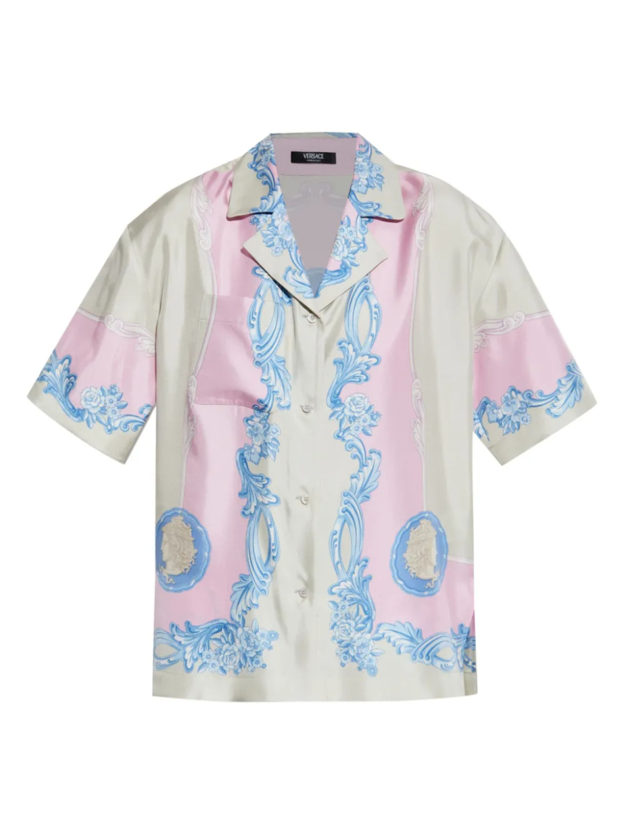 Шелковая рубашка с принтом «Медуза» Versace, серый
Шелковая рубашка с принтом «Медуза» Versace, серый