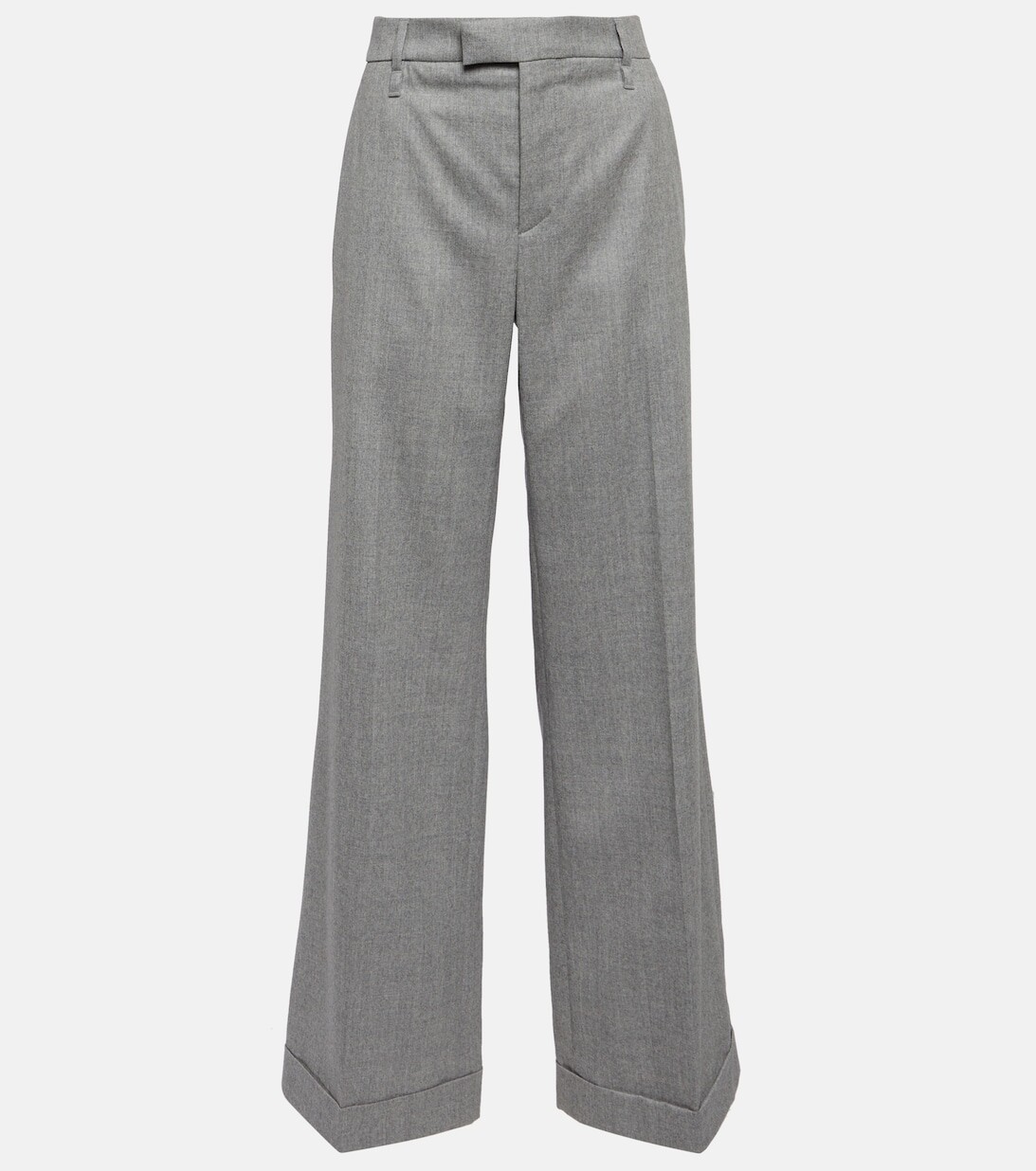 Широкие шерстяные брюки с высокой посадкой BRUNELLO CUCINELLI, серый
Широкие шерстяные брюки с высокой посадкой BRUNELLO CUCINELLI, серый