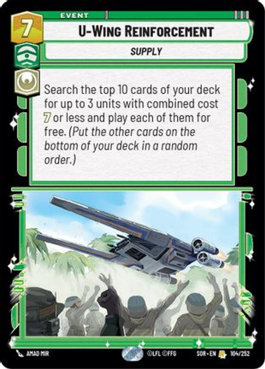 Карточная игра U-Wing Reinforcement (104/252) - Spark of Rebellion
Карточная игра U-Wing Reinforcement (104/252) - Spark of Rebellion
