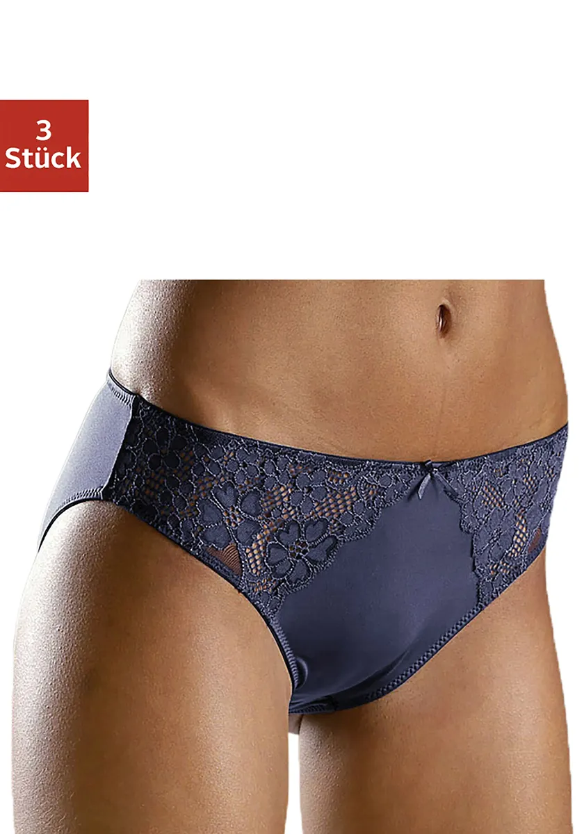 Трусики petite fleur (3 шт.) со слегка прозрачным жаккардовым кружевом по бокам, белый
Трусики petite fleur (3 шт.) со слегка прозрачным жаккардовым кружевом по бокам, белый