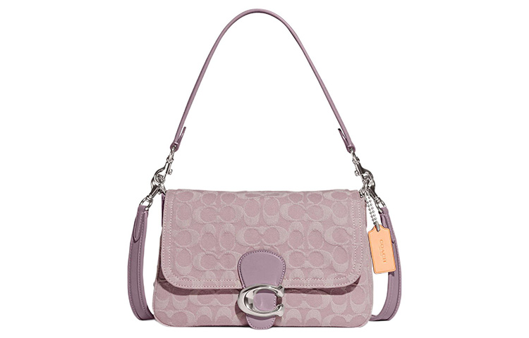 COACH Джинсовый мессенджер с кожаными вставками 
COACH Джинсовый мессенджер с кожаными вставками