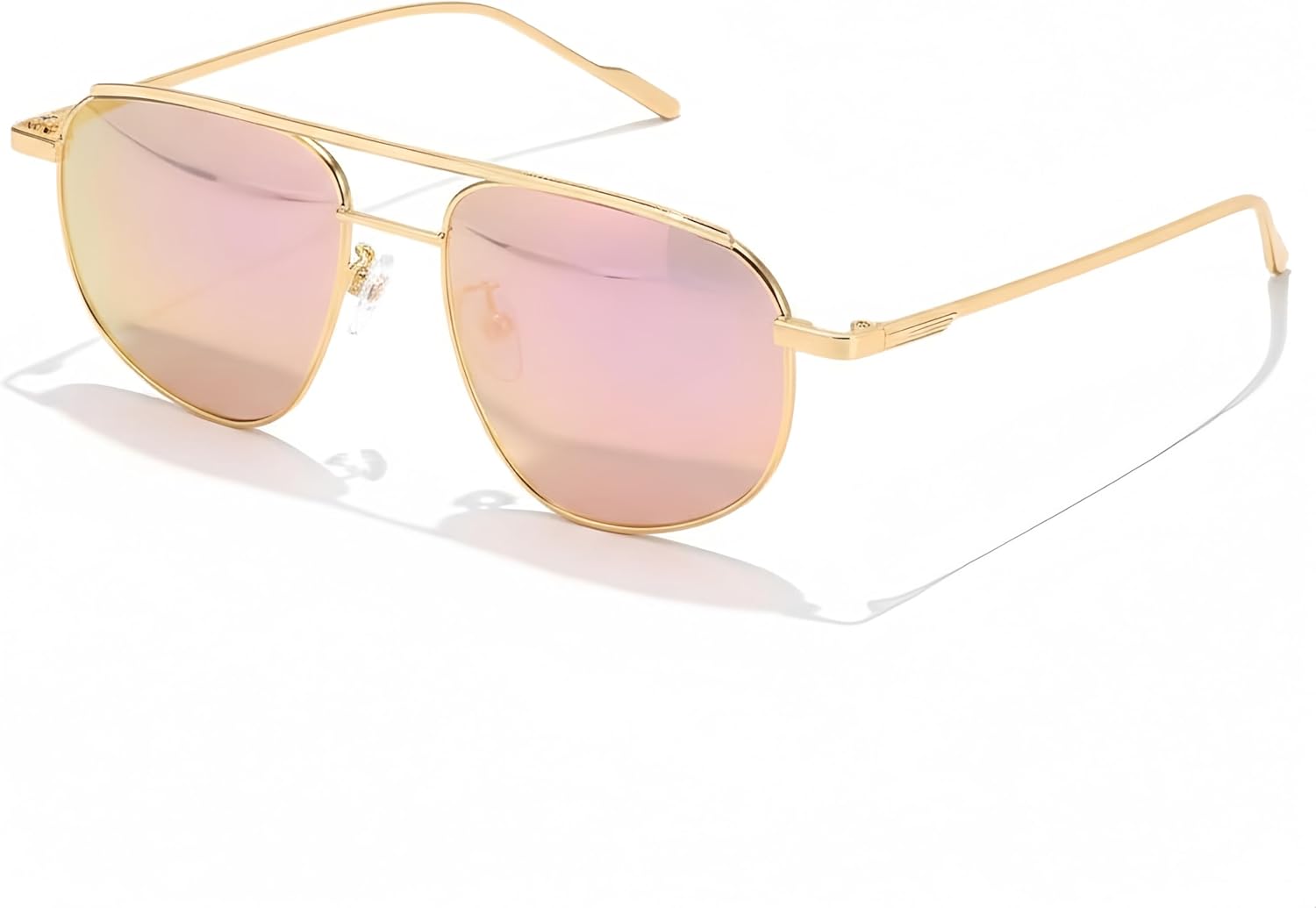Женские солнцезащитные очки-авиаторы SIPHEW - модные квадратные солнцезащитные очки с легким тонированием, двойной перемычкой и металлическими вставками, A03 Flower Gold Aviator Sunglasses
Женские солнцезащитные очки-авиаторы SIPHEW - модные квадратные солнцезащитные очки с легким тонированием, двойной перемычкой и металлическими вставками, A03 Flower Gold Aviator Sunglasses