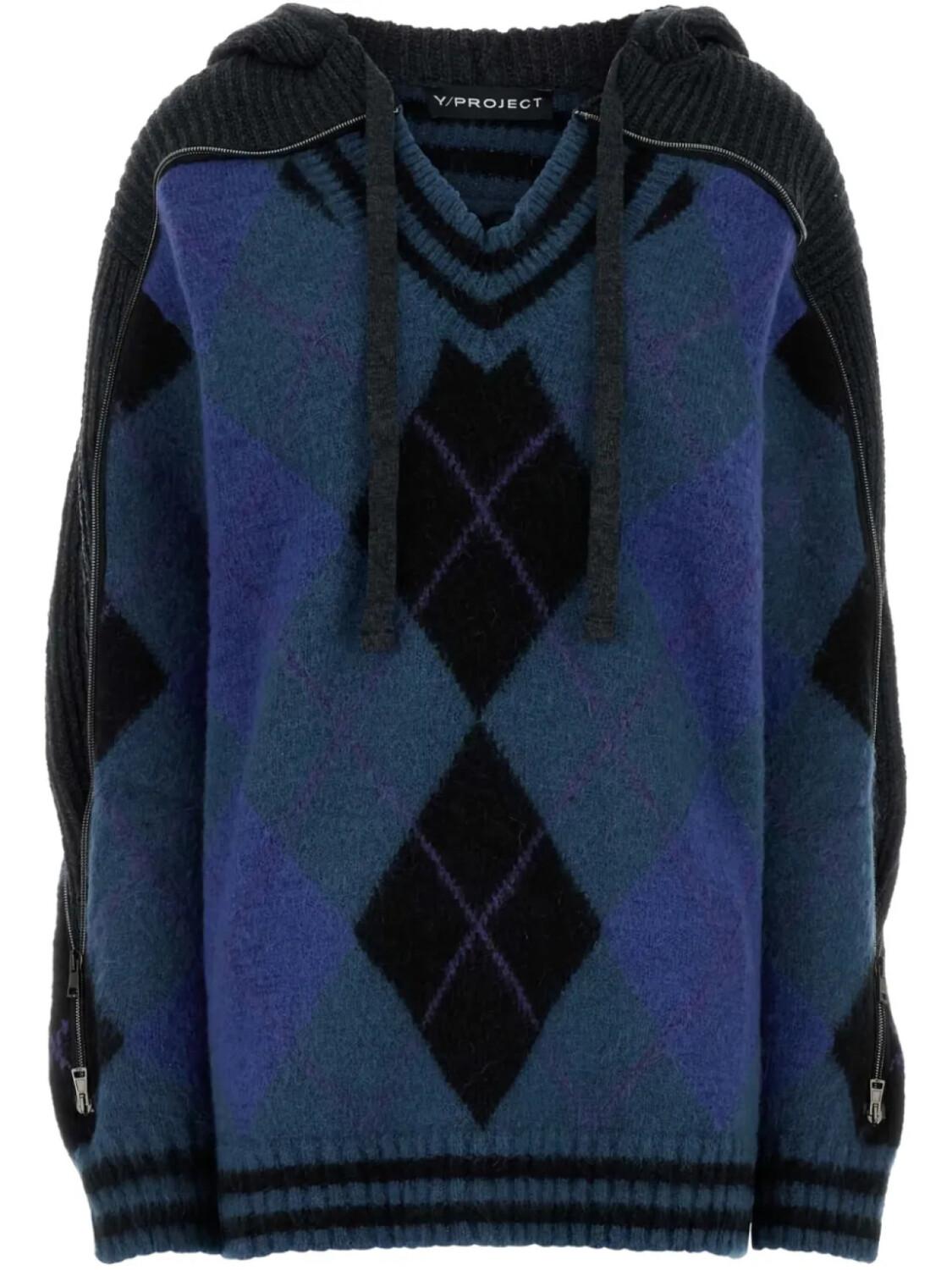 Джемпер с капюшоном Y/Project, синий
Джемпер с капюшоном Y/Project, синий