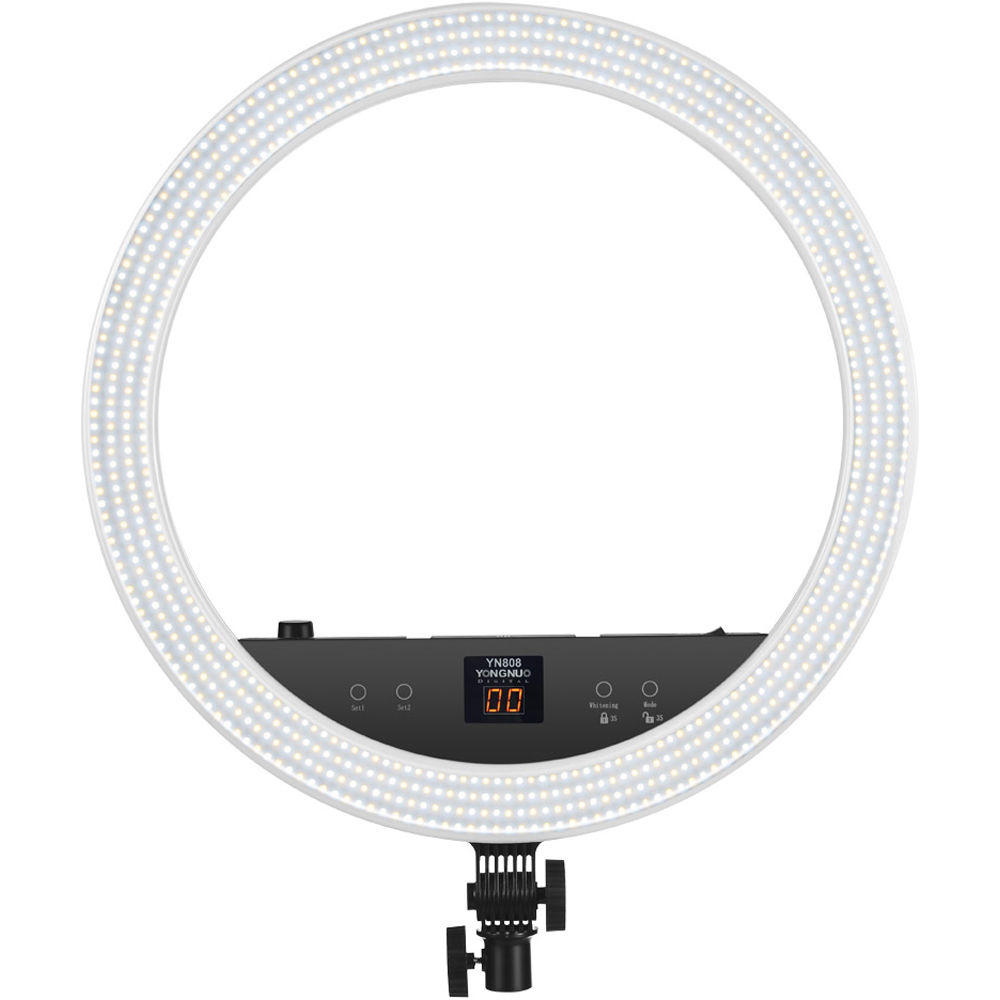 Двухцветный светодиодный кольцевой светильник Yongnuo YN-808 
Двухцветный светодиодный кольцевой светильник Yongnuo YN-808