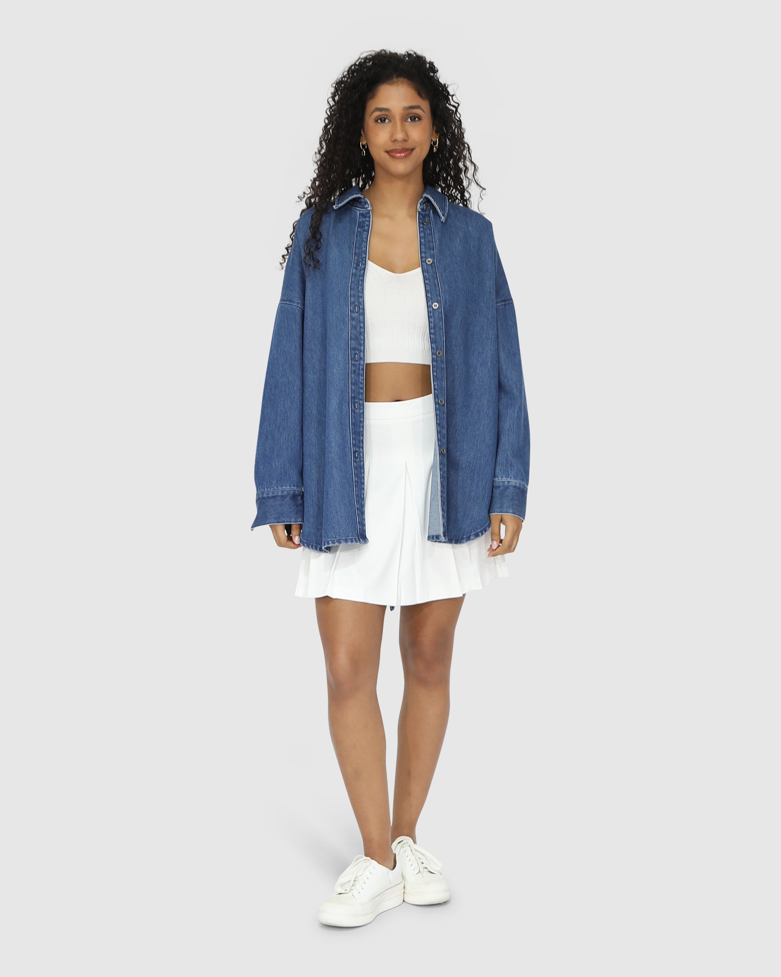 Джинсовая рубашка Into Him большого размера Belle&Bloom, цвет mid wash
Джинсовая рубашка Into Him большого размера Belle&Bloom, цвет mid wash