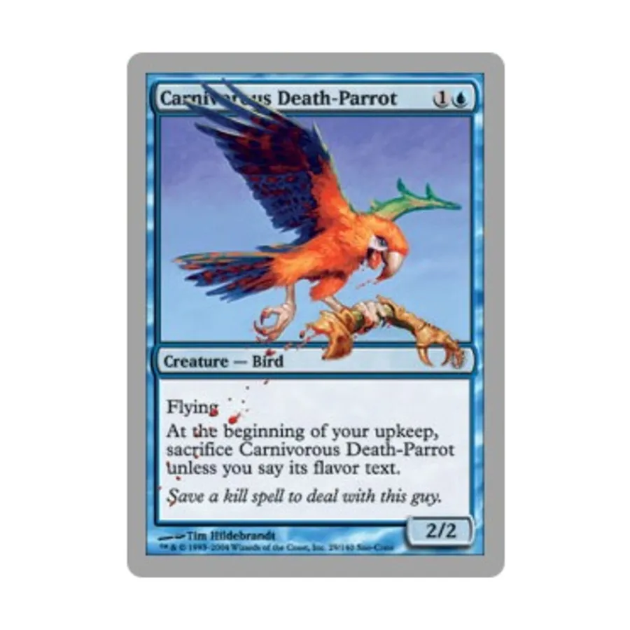 CCG Плотоядный попугай-смерть (C), MTG - Unhinged
CCG Плотоядный попугай-смерть (C), MTG - Unhinged