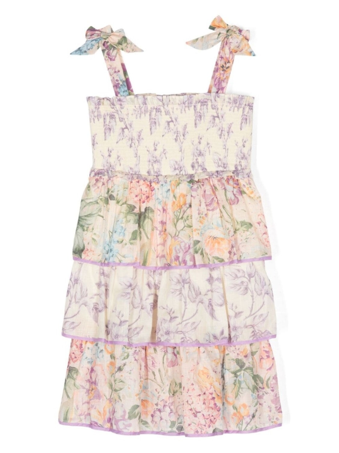 ZIMMERMANN Kids многоярусное платье из хлопка с цветочным узором, нейтральный цвет
ZIMMERMANN Kids многоярусное платье из хлопка с цветочным узором, нейтральный цвет