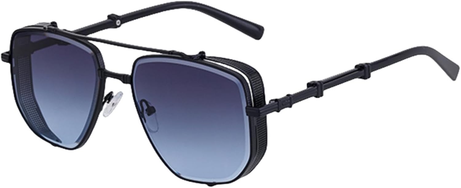 Винтажные солнцезащитные очки в стиле стимпанк для женщин и мужчин, роскошные, модные, с металлической оправой, обеспечивающие защиту от УФ-излучения UV400 TVTBBVV, C6blackgrayblue
Винтажные солнцезащитные очки в стиле стимпанк для женщин и мужчин, роскошные, модные, с металлической оправой, обеспечивающие защиту от УФ-излучения UV400 TVTBBVV, C6blackgrayblue