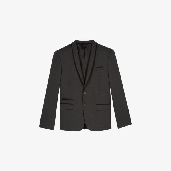 Блейзер The Kooples из эластичной шерстяной ткани, черный
Блейзер The Kooples из эластичной шерстяной ткани, черный