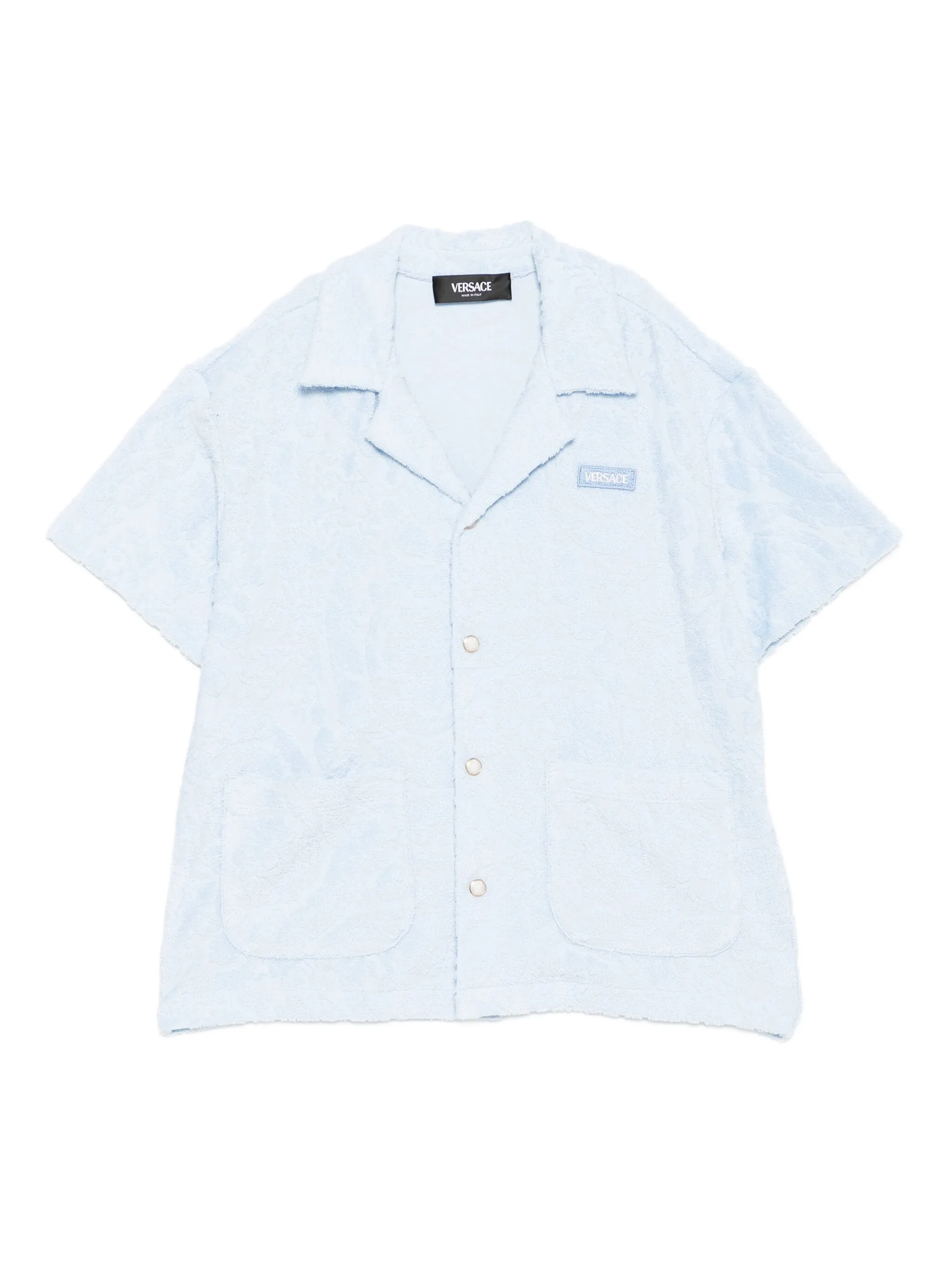 Жаккардовая рубашка с узором Barocco Versace Kids, синий
Жаккардовая рубашка с узором Barocco Versace Kids, синий