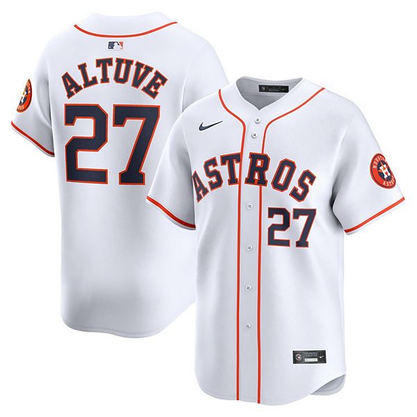 Мужская белая домашняя бейсболка Houston Astros Jose Altuve Limited Nike
Мужская белая домашняя бейсболка Houston Astros Jose Altuve Limited Nike