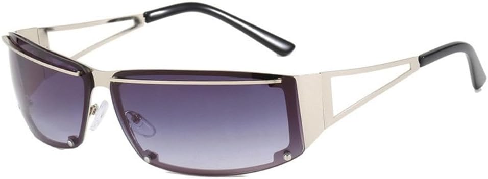 Солнцезащитные очки Y2k для женщин, модные градиентные солнцезащитные очки для мужчин, очки в стиле стимпанк, солнцезащитные очки с зеркальными линзами KTUCN, Silver Gradient Gray
Солнцезащитные очки Y2k для женщин, модные градиентные солнцезащитные очки для мужчин, очки в стиле стимпанк, солнцезащитные очки с зеркальными линзами KTUCN, Silver Gradient Gray