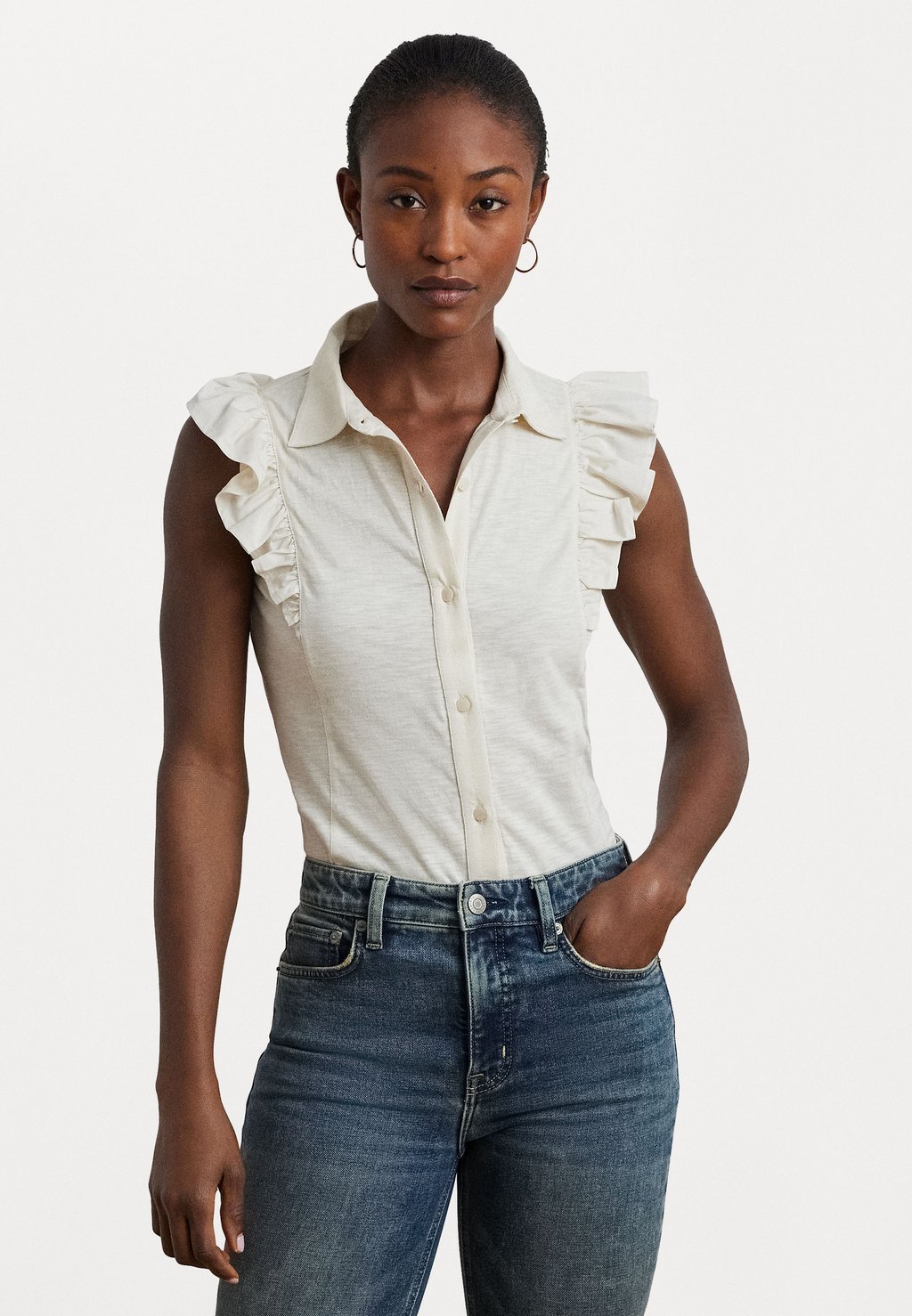 Блузка на пуговицах INDIE COTTON SLUB JERSEY SHORT SLEEVE CARDIGAN Lauren Ralph Lauren, кремовый
Блузка на пуговицах INDIE COTTON SLUB JERSEY SHORT SLEEVE CARDIGAN Lauren Ralph Lauren, кремовый