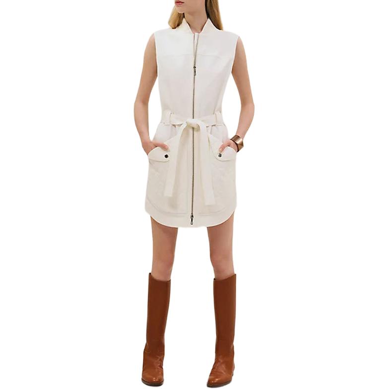 HERMES Женское белое платье без рукавов
HERMES Женское белое платье без рукавов