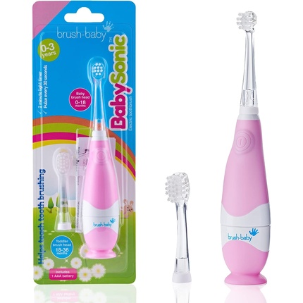 Brush Baby BabySonic электрическая зубная щетка для младенцев и малышей от 0 до 3 лет - умный светодиодный таймер и мягкая вибрация - в комплект входят 2 чувствительные насадки розового цвета Brush-Baby
Brush Baby BabySonic электрическая зубная щетка для младенцев и малышей от 0 до 3 лет - умный светодиодный таймер и мягкая вибрация - в комплект входят 2 чувствительные насадки розового цвета Brush-Baby