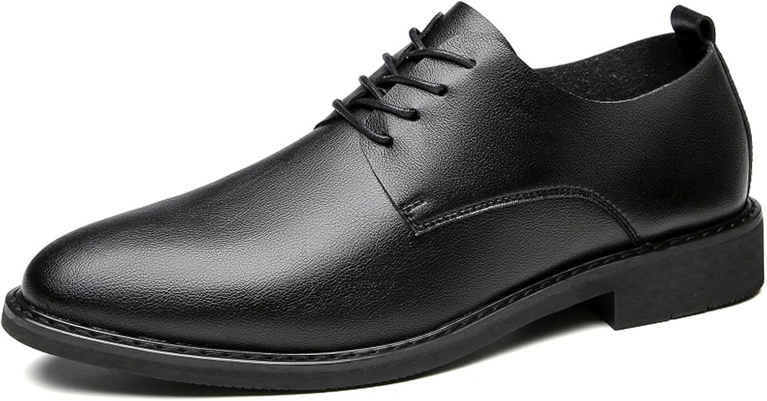 Мужские кожаные туфли оксфорды, модные с острым носком, на шнуровке, дерби с монетным отверстием, удобные, противоскользящие, для бизнеса, работы и офиса Nouriron, черный
Мужские кожаные туфли оксфорды, модные с острым носком, на шнуровке, дерби с монетным отверстием, удобные, противоскользящие, для бизнеса, работы и офиса Nouriron, черный