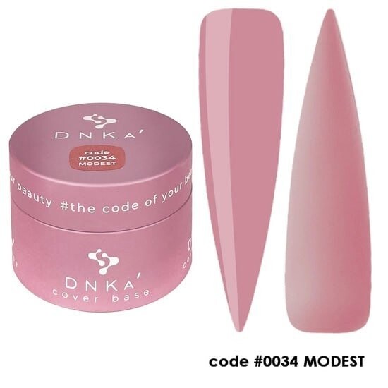Цветная база DNKa Cover Base № 0034 Modest, 30 мл
Цветная база DNKa Cover Base № 0034 Modest, 30 мл