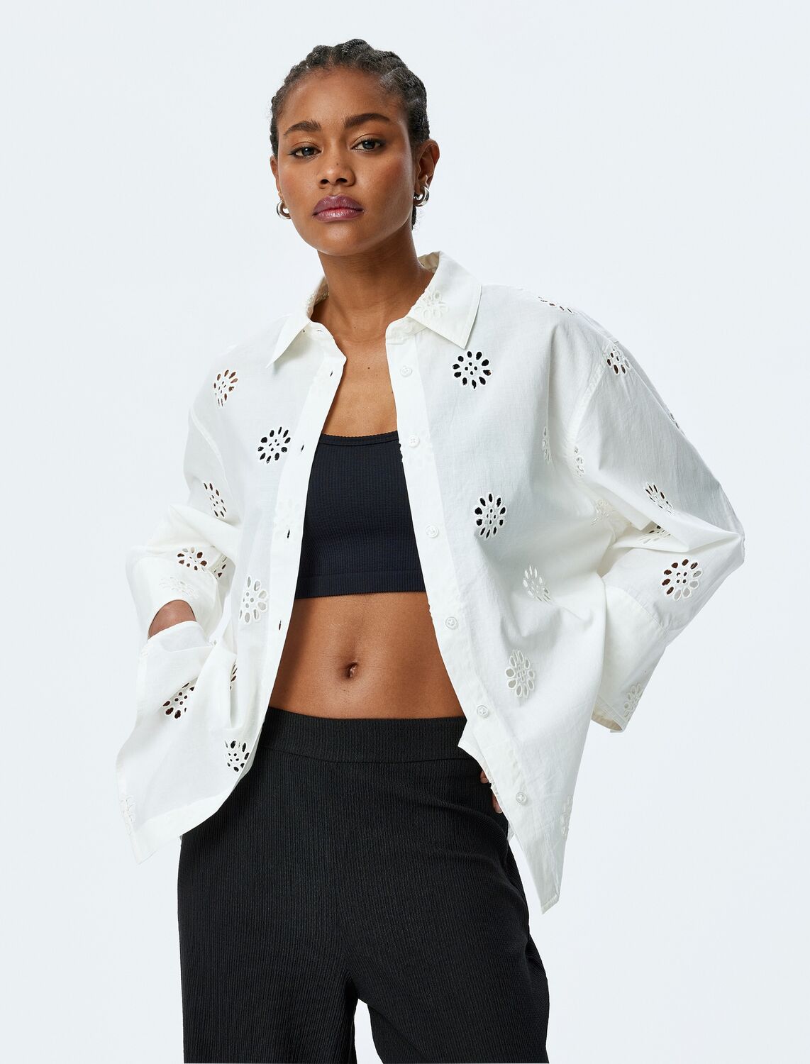 Koton Рубашка в белом цвете
Koton Рубашка в белом цвете